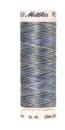 Spule Poly Sheen Multi Summer Shimmers, bunt mit Hellblau, Grau, Beige und Flieder